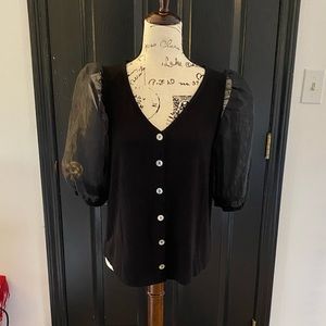 5/$25 - Kim & Cami Top - Black - Size M